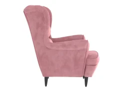 Sillón de terciopelo rosa