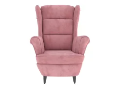 Sillón de terciopelo rosa
