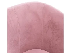Sillón de terciopelo rosa