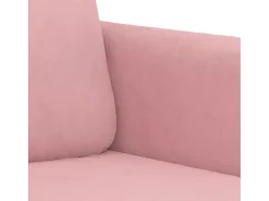 Sillón de terciopelo rosa 60 cm