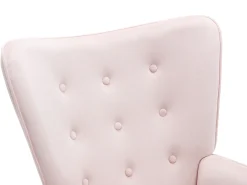 Sillón de terciopelo rosa de estilo escandinavo VATELY