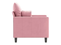 Sillón de terciopelo rosa 60 cm ES63878