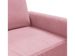 Sillón de terciopelo rosa 60 cm