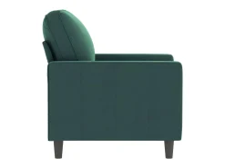 Sillón de terciopelo verde oscuro 60 cm