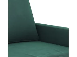 Sillón de terciopelo verde oscuro 60 cm