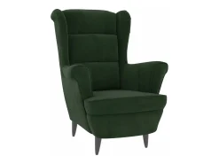 Sillón de terciopelo verde oscuro