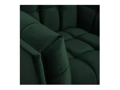 Sillón de terciopelo verde oscuro - Mona