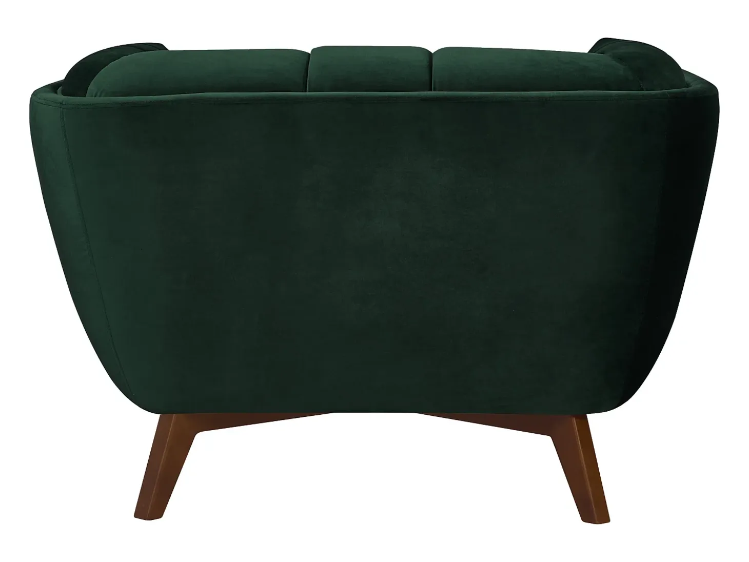 Sillón de terciopelo verde oscuro - Mona