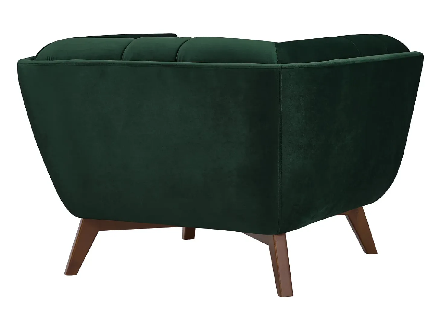 Sillón de terciopelo verde oscuro - Mona