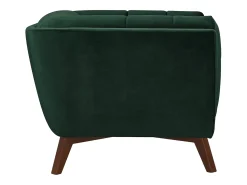 Sillón de terciopelo verde oscuro - Mona