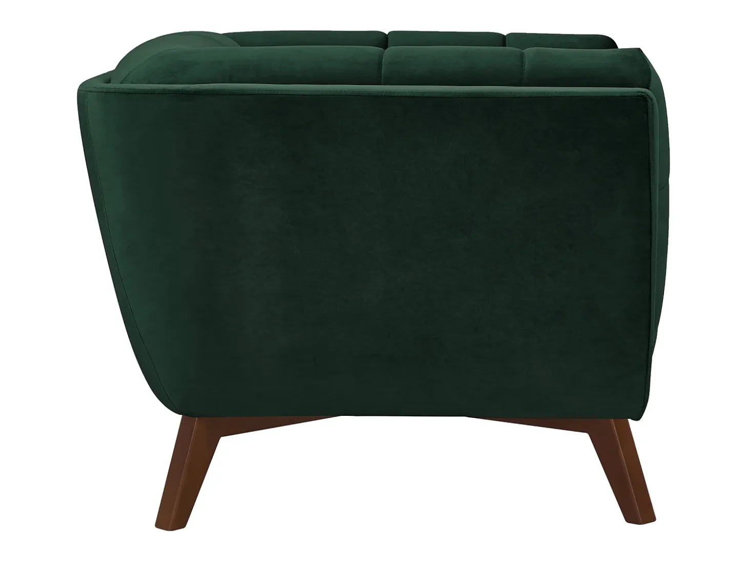 Sillón de terciopelo verde oscuro - Mona