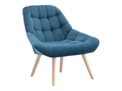 Sillón de terciopelo verde azulado estilo escandinavo LUOSTO