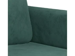 Sillón de terciopelo verde oscuro 60 cm