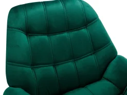 Sillón de terciopelo verde estilo escandinavo capitoné LUOSTO