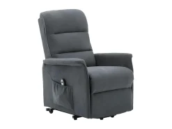 Sillón eléctrico tela poliéster gris CAPUCINE