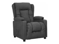 Sillón elevable tela gris oscuro