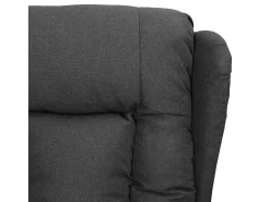 Sillón elevable tela gris oscuro