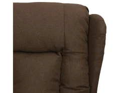 Sillón elevable tela marrón