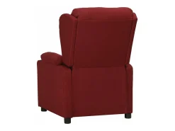 Sillón elevable tela rojo tinto
