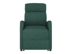 Sillón elevable tela verde oscuro