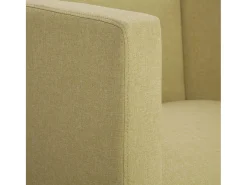 Sillón en forma de cubo de tela verde
