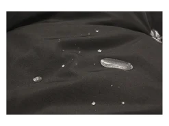 Sillón en forma de huevo resina efecto de ratán negro JANE