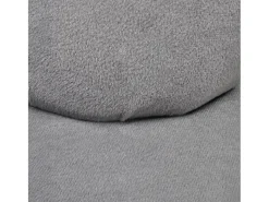 Sillón en forma de mano de terciopelo gris
