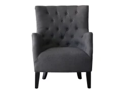 Sillón escandinavo "Duchesse" en tela - Gris