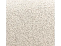 Sillón estilo escandinavo de madera de hevea borreguito crema