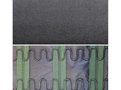 Sillón estilo escandinavo de madera y tela gris oscuro
