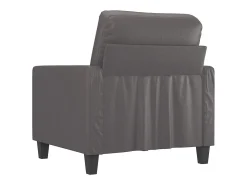 Sillón Gris 60 cm Piel Sintética