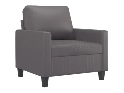 Sillón Gris 60 cm Piel Sintética