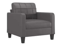 Sillón Gris 60 cm Piel Sintética