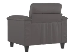 Sillón Gris 60 cm Piel Sintética