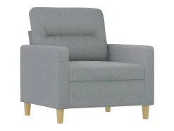 Sillón Gris Claro 60 cm Tela