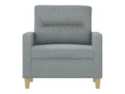Sillón Gris Claro 60 cm Tela