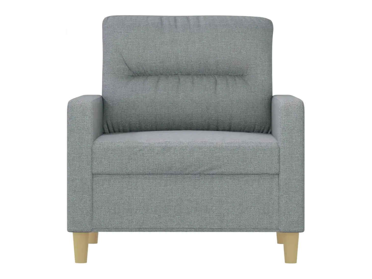 Sillón Gris Claro 60 cm Tela