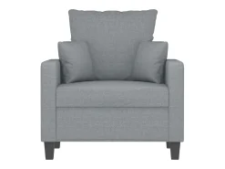 Sillón Gris Claro 60 cm Tela
