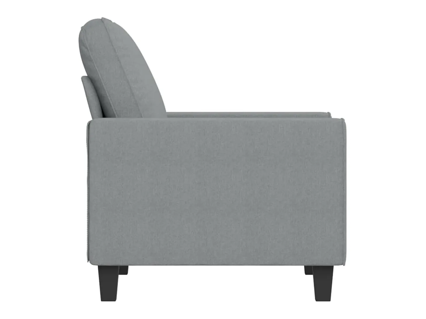 Sillón Gris Claro 60 cm Tela