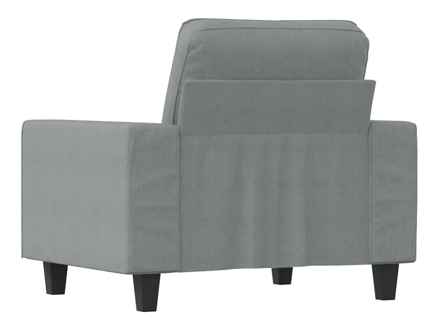 Sillón Gris Claro 60 cm Tela