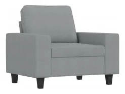 Sillón Gris Claro 60 cm Tela