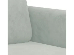 Sillón Gris Claro 60 cm Terciopelo