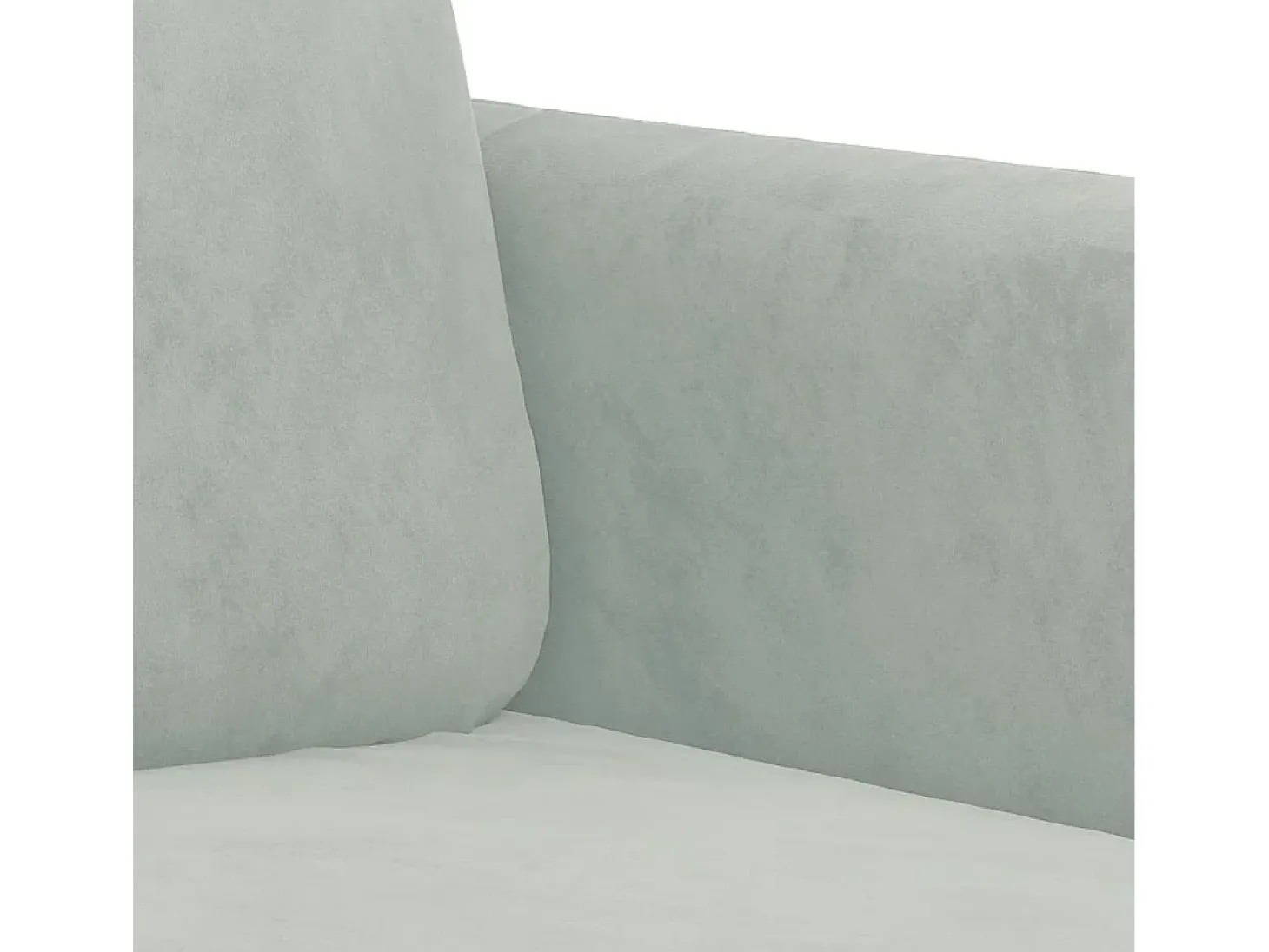 Sillón Gris Claro 60 cm Terciopelo