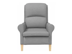sillón Gris claro 76 x 94 x 102 cm tela