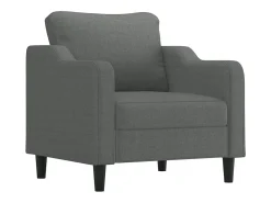 Sillón Gris Oscuro 60 cm Tela