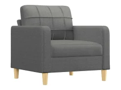 Sillón Gris Oscuro 60 cm Tela