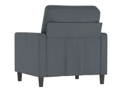 Sillón Gris Oscuro 60 cm Terciopelo
