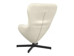 Sillón huevo Crema 63 x 73 x 90 cm Terciopelo