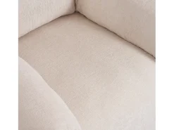 Sillón individual de chenilla - Beige