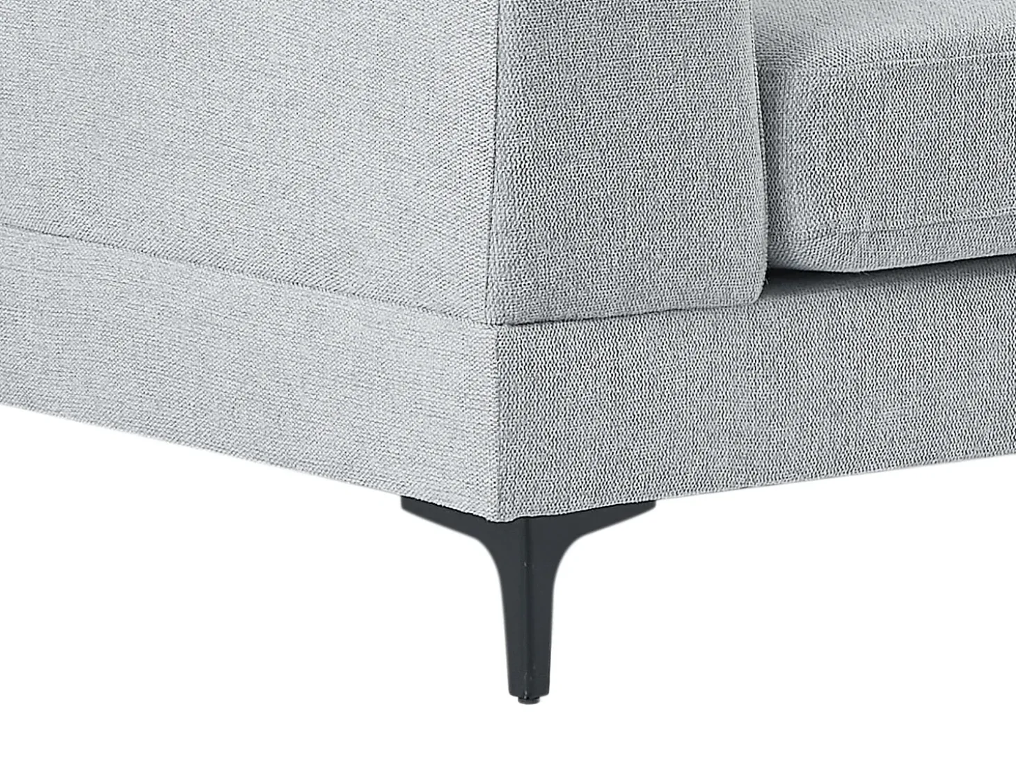 Sillón individual en tela texturizada de color gris claro JAMOLO